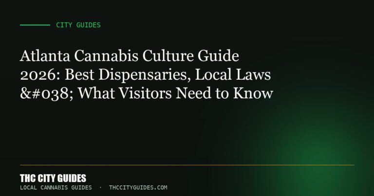 Atlanta Cannabis Culture Guide 2026: Best Dispensaries, Local Laws & What Visitors Need to Know