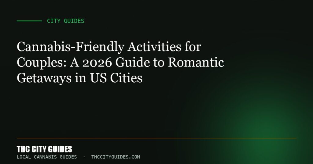 Cannabis-Friendly Activities for Couples: A 2026 Guide to Romantic Getaways in US Cities