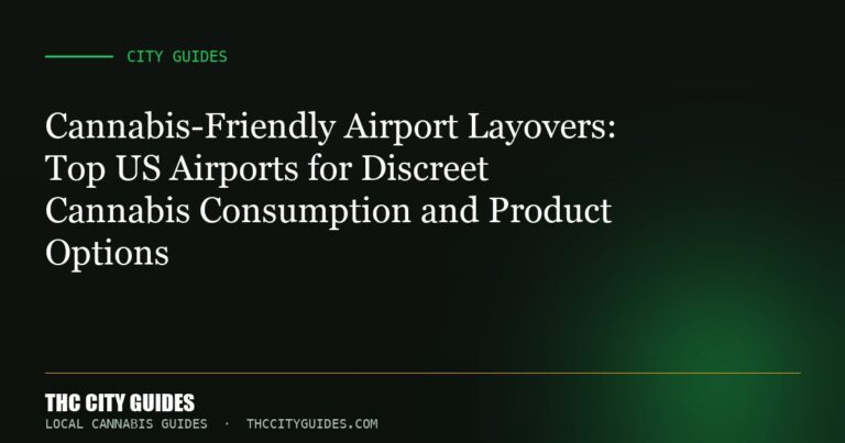Cannabis-Friendly Airport Layovers: Top US Airports for Discreet Cannabis Consumption and Product Options