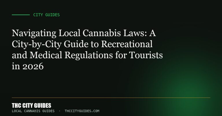 Navigating Local Cannabis Laws: A City-by-City Guide to Recreational and Medical Regulations for Tourists in 2026