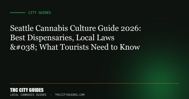 Seattle Cannabis Culture Guide 2026: Best Dispensaries, Local Laws & What Tourists Need to Know