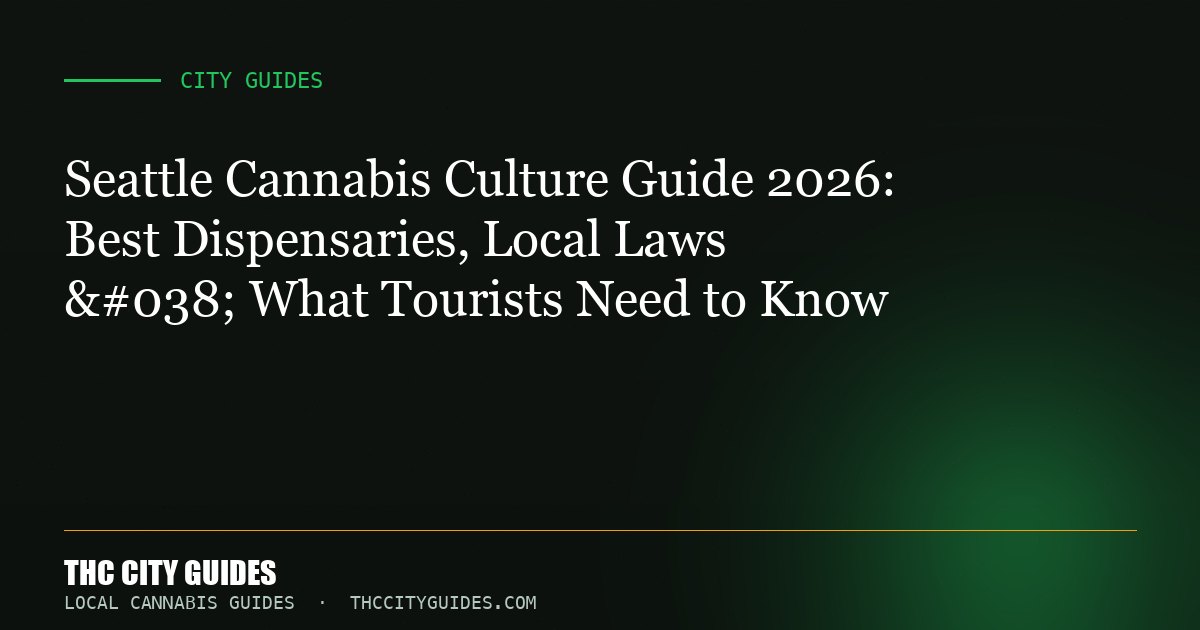 Seattle Cannabis Culture Guide 2026: Best Dispensaries, Local Laws & What Tourists Need to Know