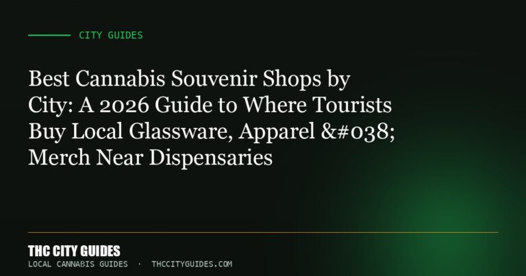 Best Cannabis Souvenir Shops by City: A 2026 Guide to Where Tourists Buy Local Glassware, Apparel & Merch Near Dispen...