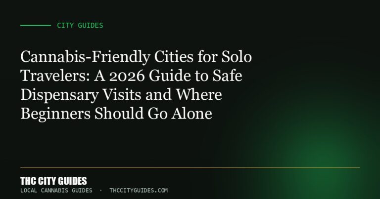 Cannabis-Friendly Cities for Solo Travelers: A 2026 Guide to Safe Dispensary Visits and Where Beginners Should Go Alone