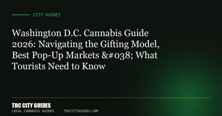 Washington D.C. Cannabis Guide 2026: Navigating the Gifting Model, Best Pop-Up Markets & What Tourists Need to Know
