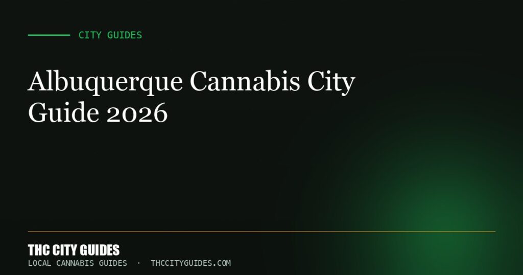 Albuquerque Cannabis City Guide 2026