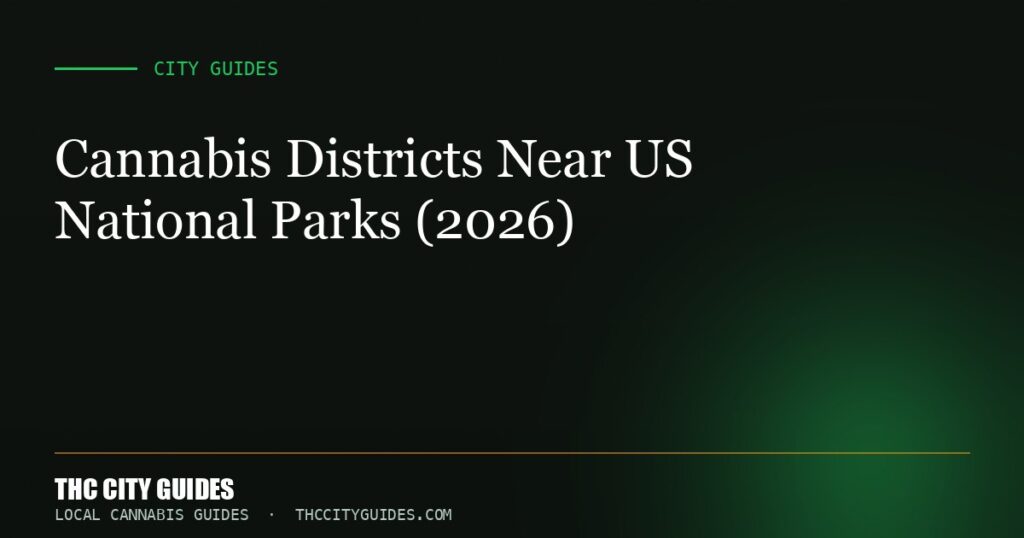 Cannabis Districts Near US National Parks (2026)