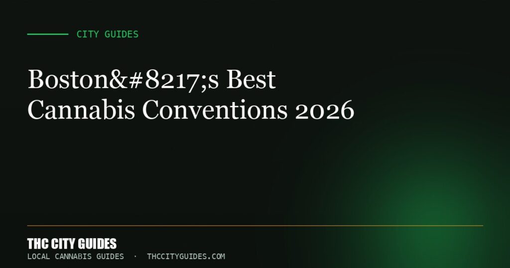 Boston’s Best Cannabis Conventions 2026
