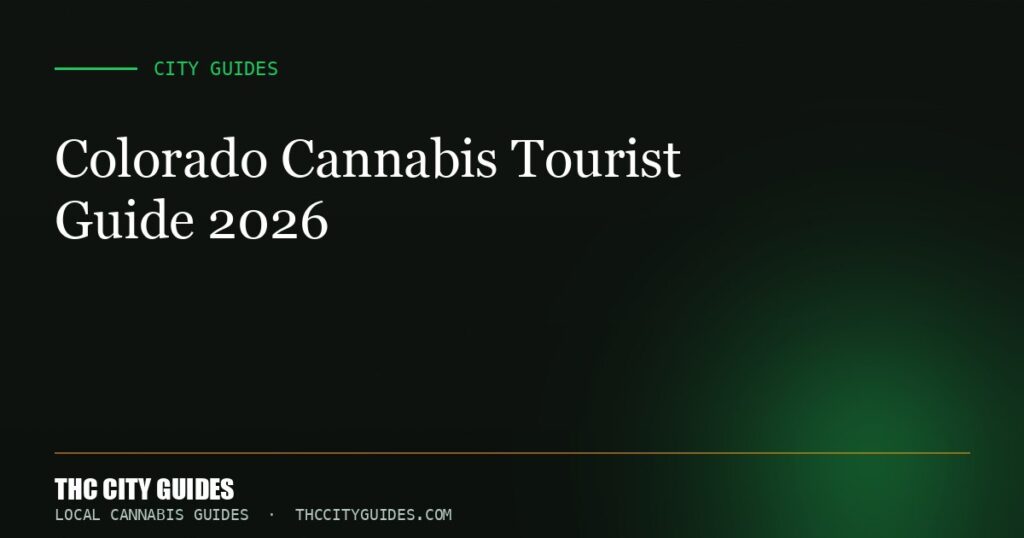 Colorado Cannabis Tourist Guide 2026