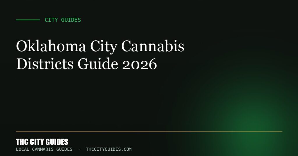 Oklahoma City Cannabis Districts Guide 2026