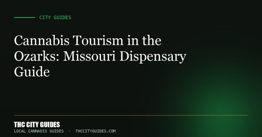 Cannabis Tourism in the Ozarks: Missouri Dispensary Guide