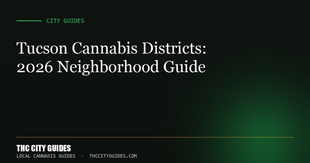 Tucson Cannabis Districts: 2026 Neighborhood Guide