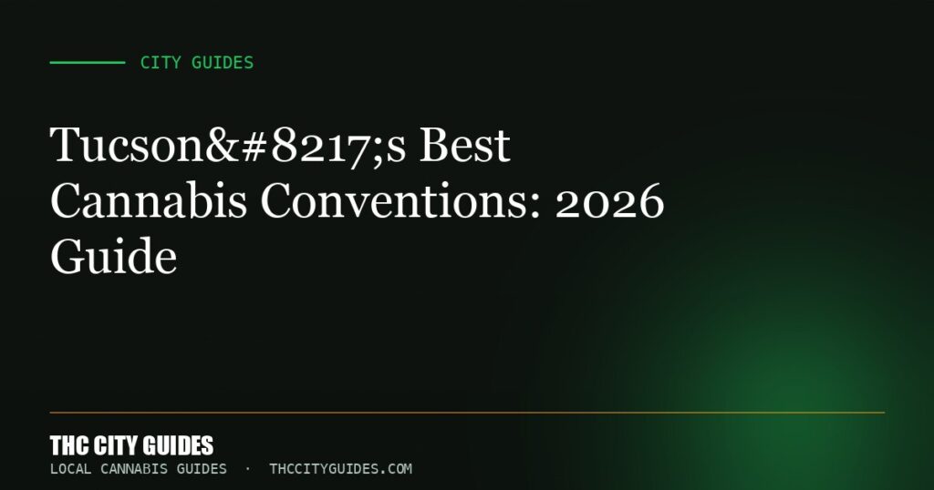 Tucson’s Best Cannabis Conventions: 2026 Guide